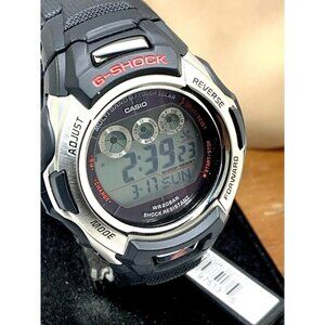 Casio Men's Watch GWM500A-1 G-Shock Solar Silver Black Resin 46mm Sport …